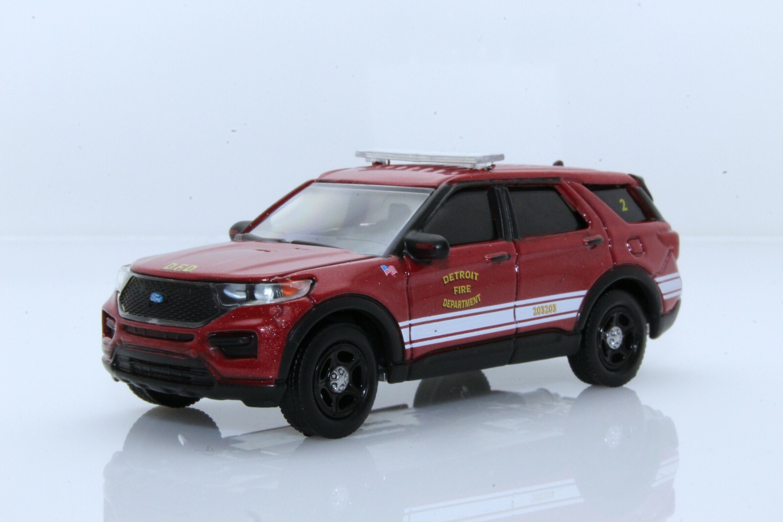 2020 Ford Explorer Detroit Fire Department Chief Car 1:64 Scale Diecast  Model | eBay