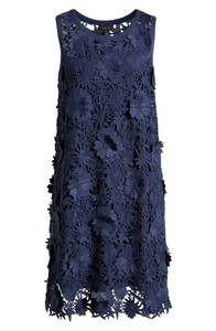 navy blue lace dress nordstrom