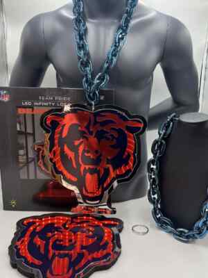 Light Up Chain Chicago Bears LED Infinity Light Up Chain- Navy Blue Chain