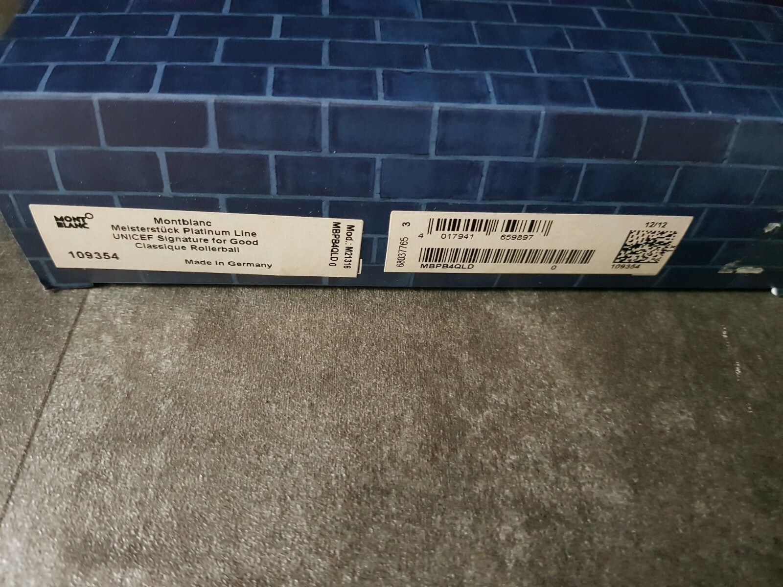 Montblanc Classique 163 Meisterstück Unicef Signature For Good Platin