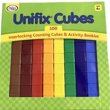IN BOX 100 Teaching Unifix Cubes Counting Blocks Manipulatives Didax Math Visual