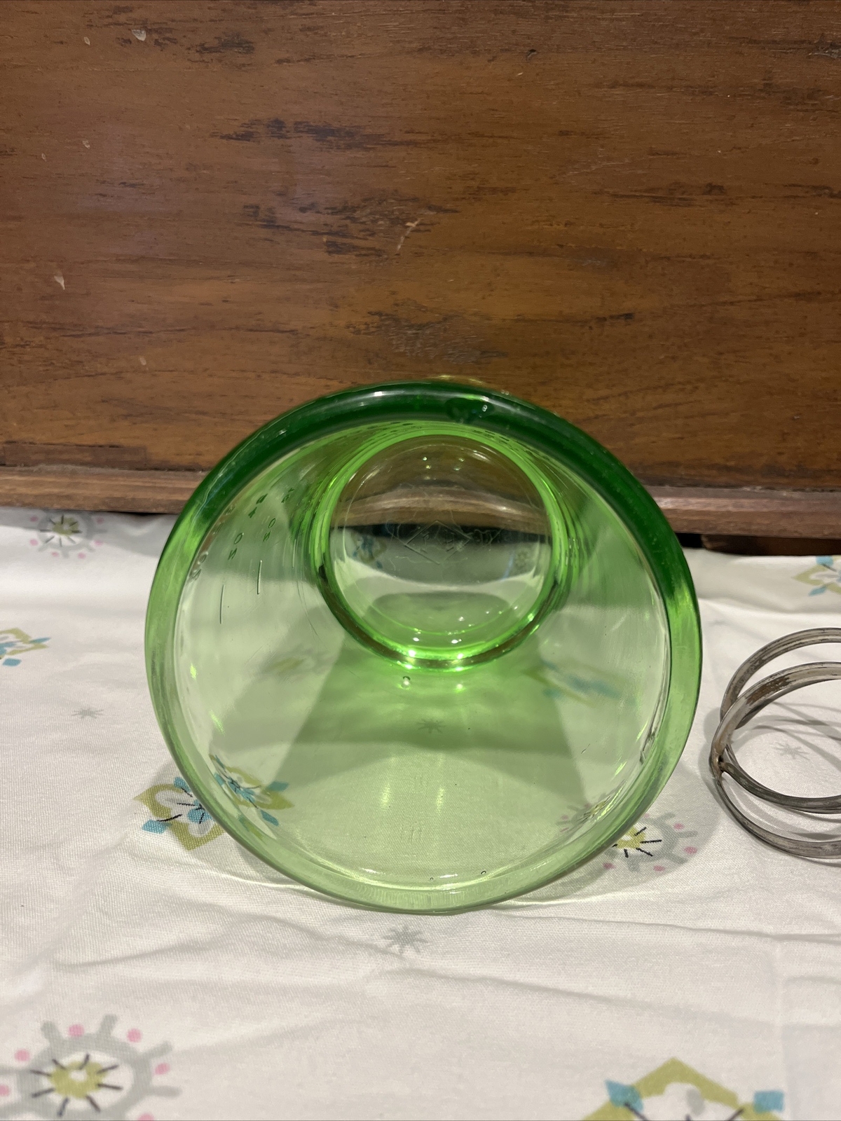 WOW Estate Green Depression Glass 4 Cup Measure & Hand Mixer Signed A&J eBay