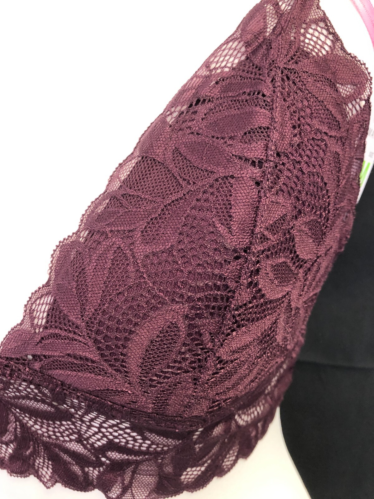 Primark Bra M Floral Burgundy Non Wired Lightly Padded  BNWT image 2