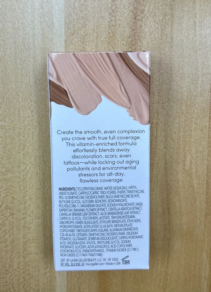 Laura Geller Cover Lock Foundation Medium (Cream Foundation) Sealed Full Size - Image 2 of 4