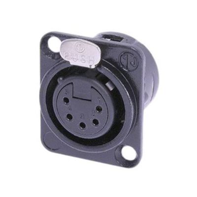 Neutrik 5-fach Panelmontage XLR-Stecker, Buchse, vergoldete Kontakte, 50 V