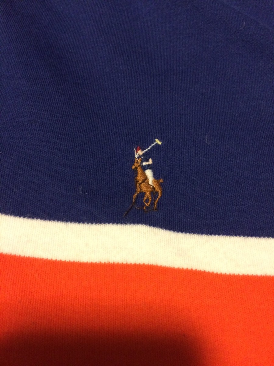 Polo Ralph Lauren Men's Shirt Short Sleeve Collar Sz M Striped