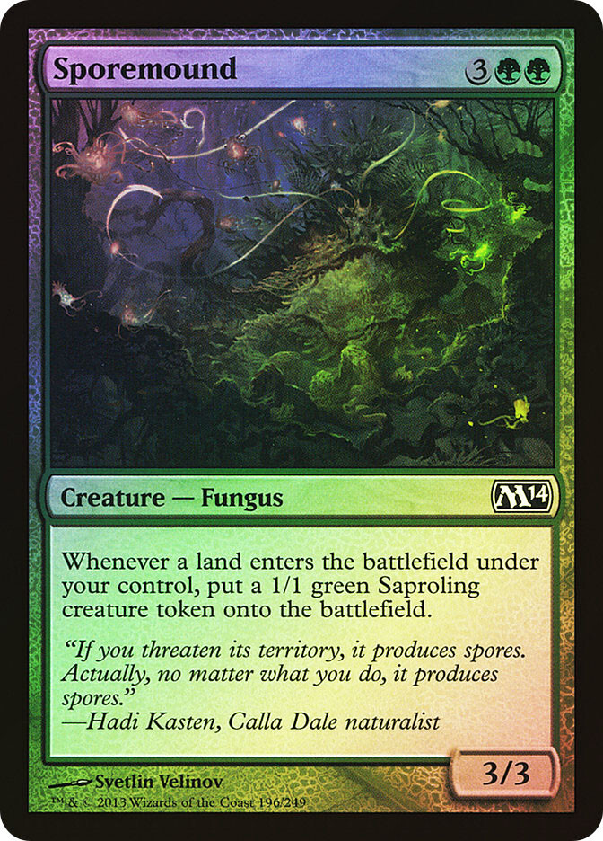 MTG FOIL Sporemound  - Magic 2014 #196