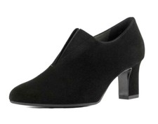 Peter Kaiser "Miaka" Women's High Cut Black Suede Court Shoes, Now Reduced