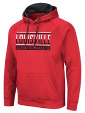 NCAA Louisville Cardinals College Hoodie Pullover Sweatshirt Men’s Medium M Red