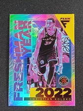 2022-23 Panini Flux #16 Christian Koloko Freshman Year Silver