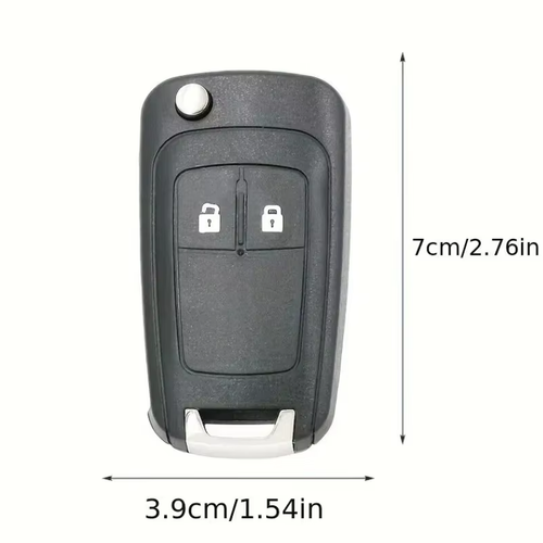 Car Flip Key Fob Case Shell Replacement for Vauxhall Opel Mokka Meriva Karl Viva - Picture 7 of 12