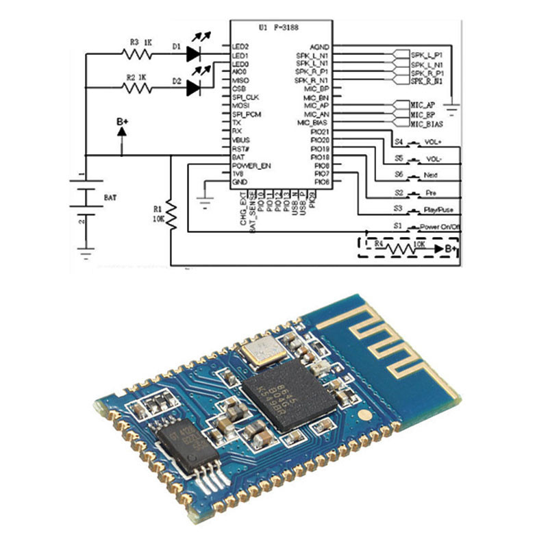 CSR8645 CSR 4.0 ricevore Audio Bluetooth musica APT-X modulo scheda Wireless Stereo per amplificatore Audio altoparlante K fai da te  502