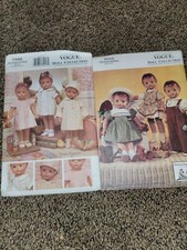 VINTAGE VOGUE CRAFT COLLECTION DOLL SEWING PATTERNS TERESA LAYMAN 7486 7655