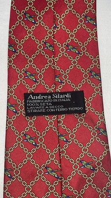 Andrea Silardi Krawatte 100% Seide