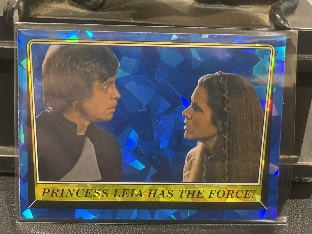 2023 Topps Chrome Star Wars Sapphire Return Jedi Princess Leia Has