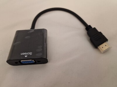 1080P HDMI Male to VGA Female Video Cable Cord Converter Adapter For PC Monitor