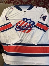 New York Americans Jersey AHL CCM #24 Howe Thin Shirt XXL (KC)