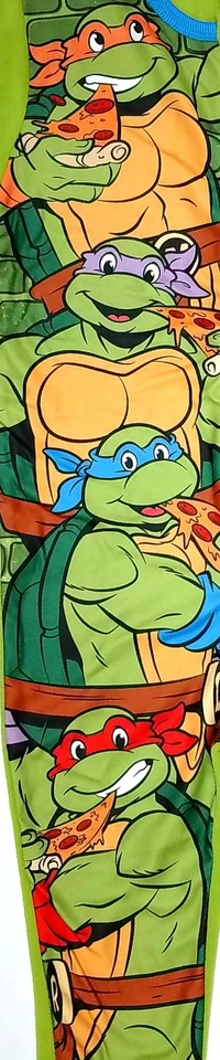 Pijama para dormir Teenage Mutant Ninja Turtles personaje polar para niños Foto 4 de 4
