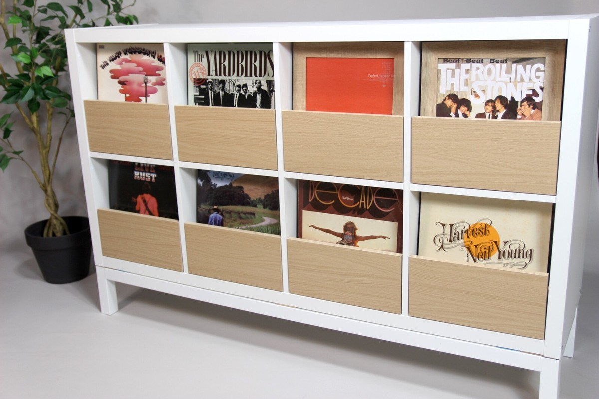 Vinyl Record Dig Storage for IKEA Kallax：DIY Drawers, LP Cabinet