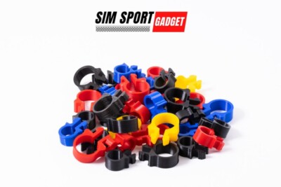 Cable Management Clip Pack of 10 for 8020 Sim Racing Profile 2 Sizes