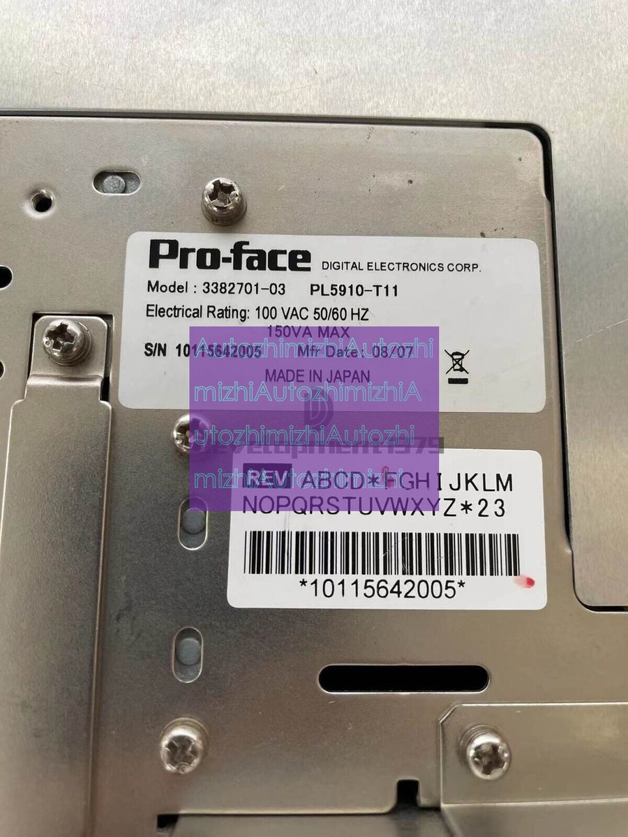 ONE USED Pro-face 3382701-03 PL5910-T11 display | eBay ONE USED Pro-face 3382701-03 PL5910-T11 display | eBay