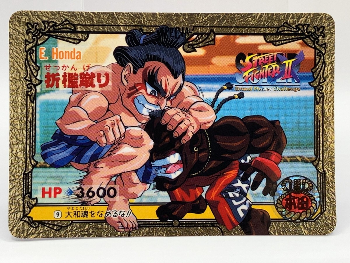 E.Honda TCG Card Street Fighter 2 Super Famicom Video Game