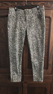 democracy animal print jeans