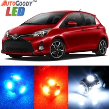 6 x Premium Xenon White LED Lights Interior Package Deal Toyota Yaris + Tool