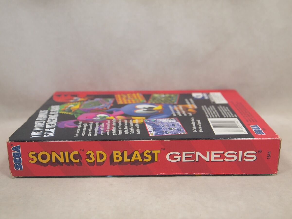 Sonic 3D Blast (SEGA Genesis) Authentic CARDBOARD BOX ONLY Sonic 3D Blast (SEGA Genesis) Authentic CARDBOARD BOX ONLY