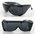Extra Large Fit COVER Over Most Rx Glasses Sunglasses Safety drive put Dark Lens