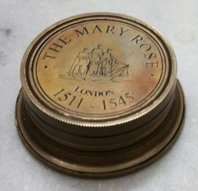 #ad Brass Mary Rose Sundial Compass Antique Sundial Compass Gift Nautical Compass $29.00