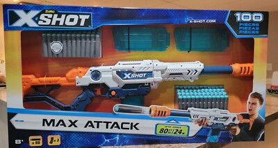Zuru X-Shot Max Attack Dart Blaster with 96 Darts and 3 Clips