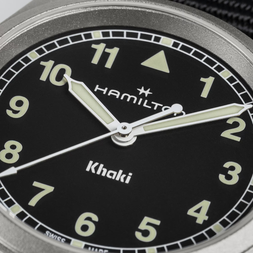 New Hamilton Khaki Field Quartz 33mm Black Dial NATO Band Men's Watch H69301430 - Picture 3 of 8