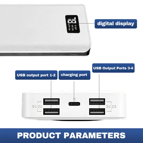 M9 Fast Charging High Capacity Digital Mobile Power Bank for Travel Camping - Picture 2 of 8