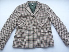 LIZ CLAIBORNE New York Womens Plaid Checker Wool Blazer Jacket NWT Sz 12 169