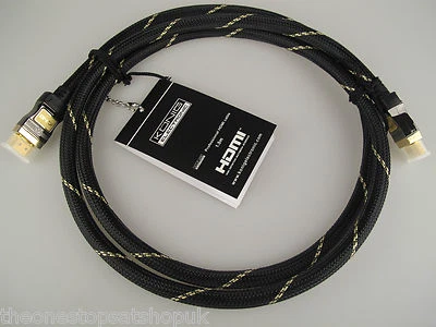KONIG Câble HDMI 24k Or 1,5m HD V1,3c LCD Blu Ray Sky PS3