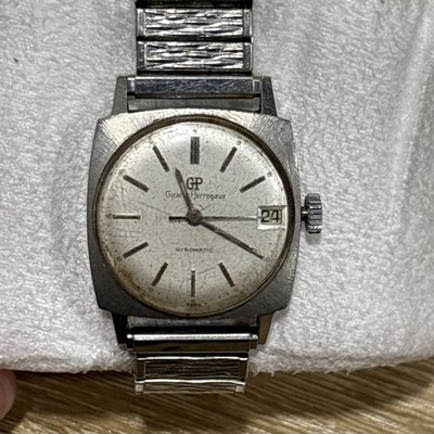 GIRARD PERREGAUX Gyromatic Vintage Mens Watch 30mm Automatic Square   AS IS