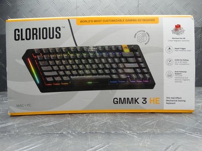 Glorious - GMMK 3 HE 75% Wired Hall-Effect Linear Switch Gaming Keyboard - Black