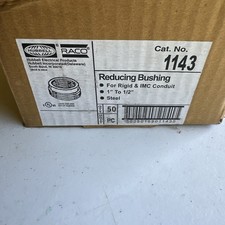 Hubbell-Raco 1143 Size Reducer Bushing, 1" to 1/2" (Pack of 50) For Rigid & IMC