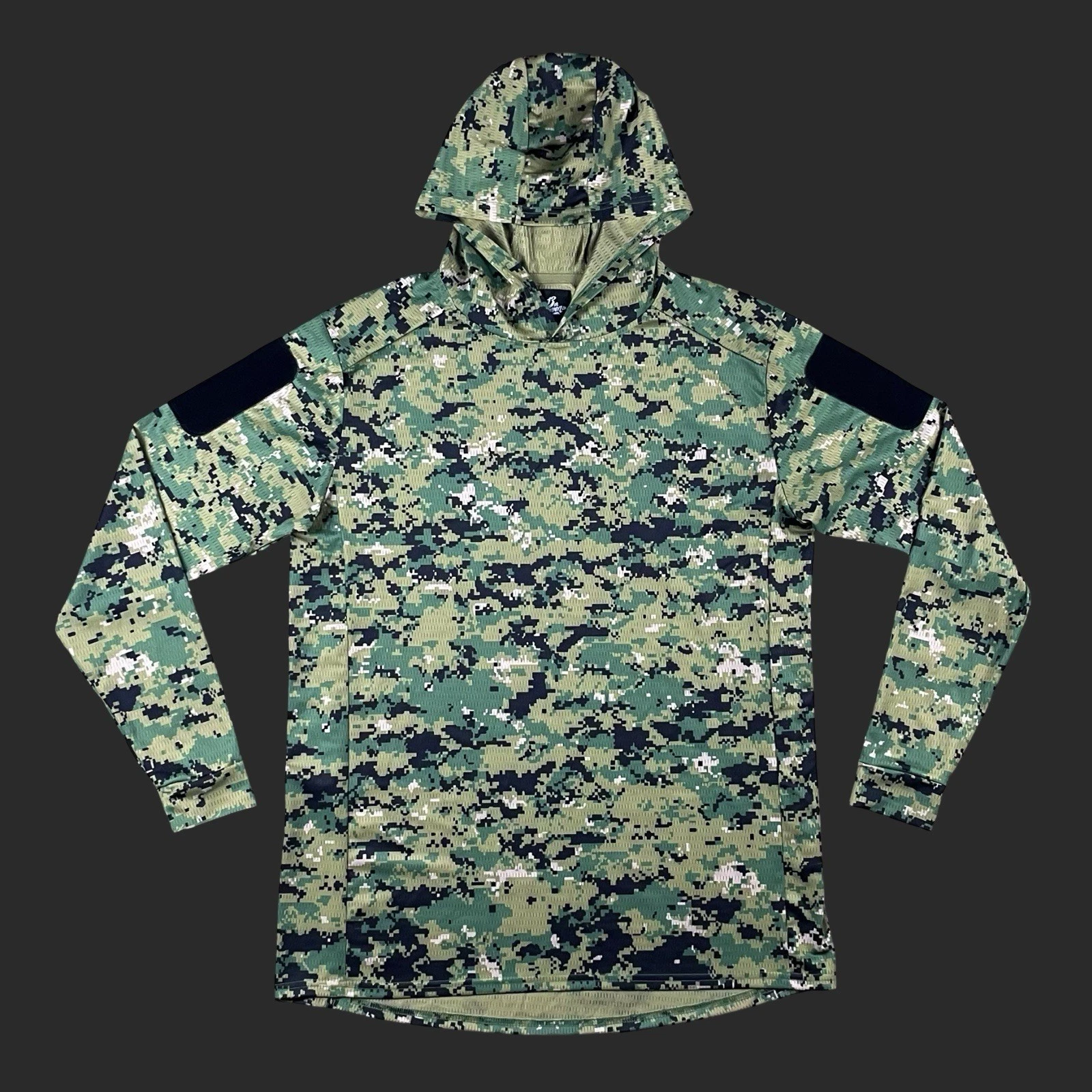 13th Heaven Co Hoodie Long Sleeve Shirt Mens L Multicam Camo Tactical Jersey EUC