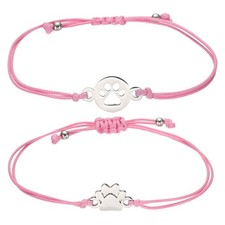 Dog Paw Bracelets for Women, Memorial Bracelet for Pet Loss Paw Pet Print R - 03