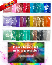 Luckymica Mica Powder, 36 Colors Pearlescent Pigment Powder for 36