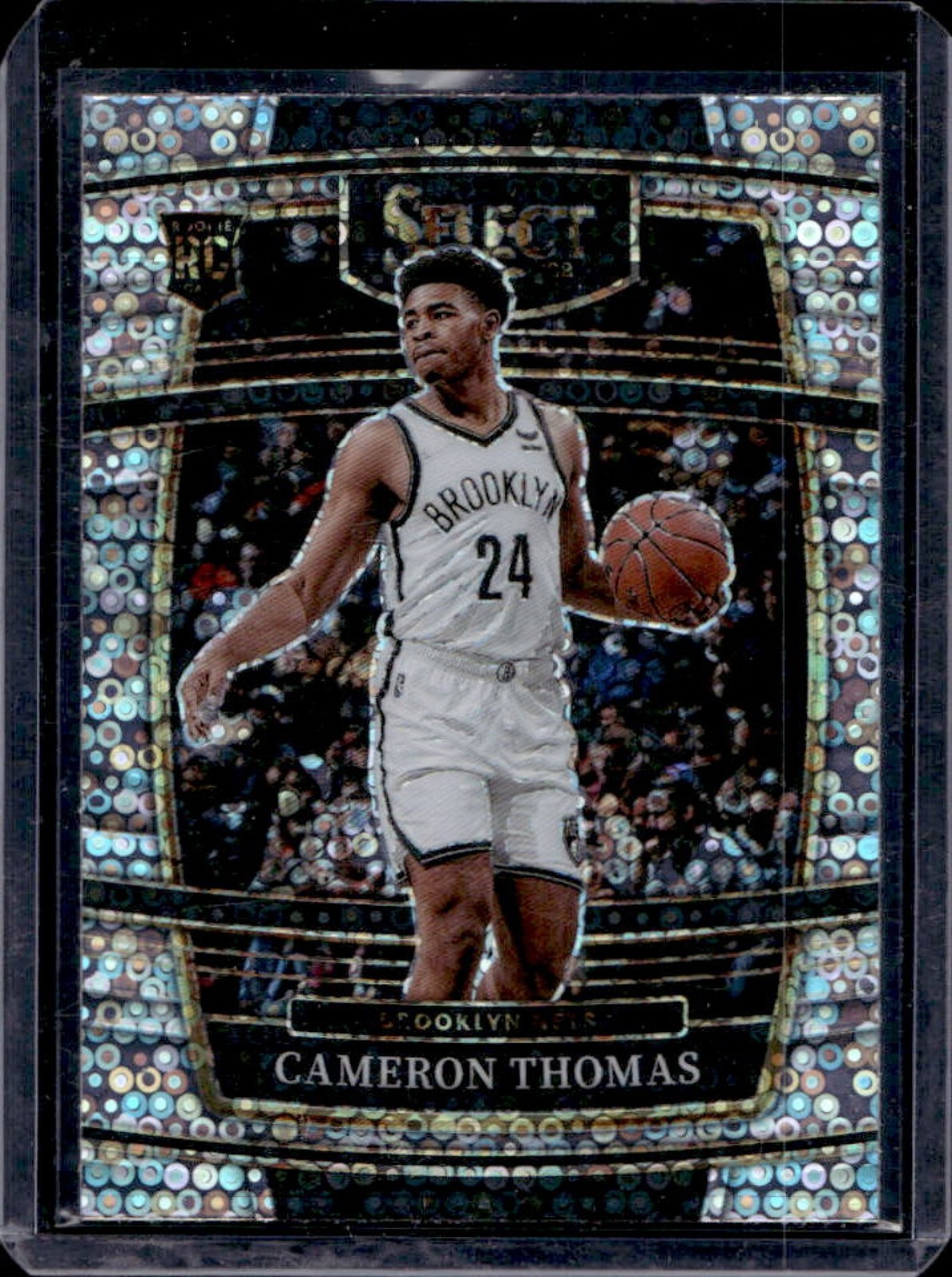 2021-22 Select Cameron Thomas Disco Prizm Rookie RC Concourse #21 Nets