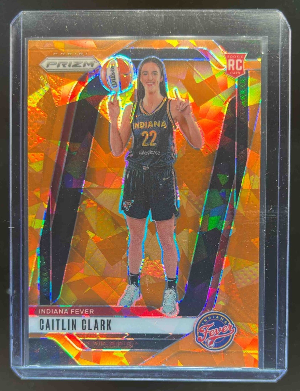 2024 Panini WNBA Prizm Caitlin Clark RC Orange Ice #145 Fever