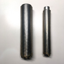 2 Rollers Barley Grinder Grain Mill Home Brew Malt Milling 123mm & 118mm long UK