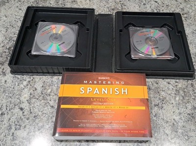 Barron's Mastering Spanish Level One Second Edition 12 Audio CD Textbook 2003