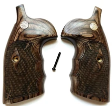 Smith & Wesson S&W K/L/X Frame Grips Round Butt to Square Walnut Checkered