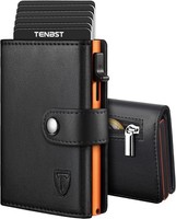 Tenbst GeldböRse Herren Mit MüNzfach, Hochwertige Slim Wallet, Kartenetui Klein