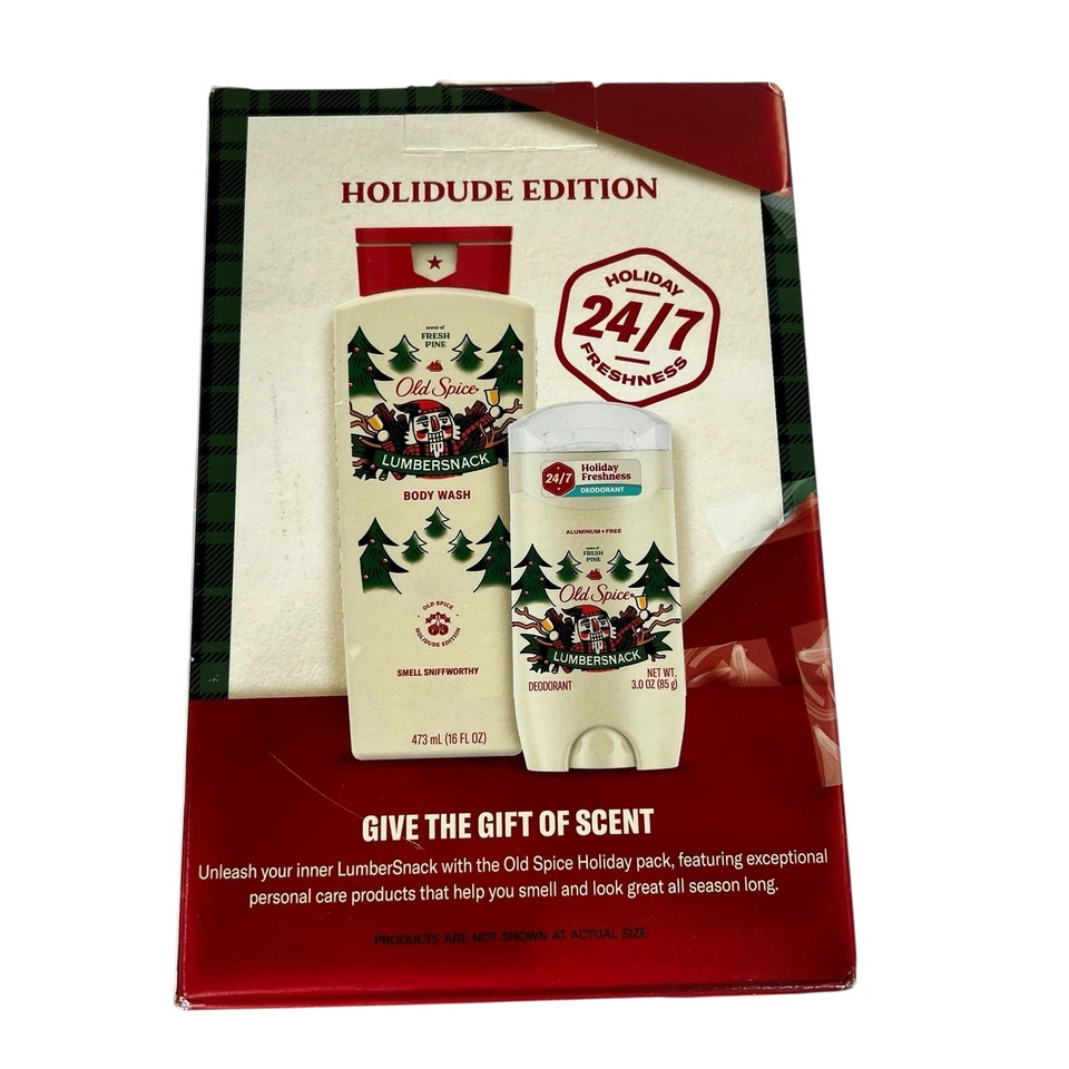 Old Spice Lumbersnack Set de Regalo Vacaciones Edición Limitada Jabón Corporal Desodorante Pino Foto 3 de 4