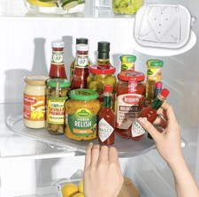 Lazy Susan Organizer 14.56''x11'' for Refrigerator Storage Heartspin Rectangle